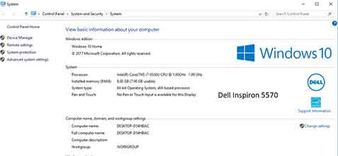 Dell Inspiron 5570 και inspiron 5770 με επεξεργαστές intel coffee lake.