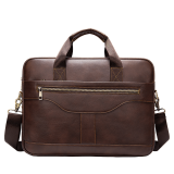 Graciosa Executive Genuine Leather Briefcase laptop Handbag Coffee up to 15.6'' Laptop