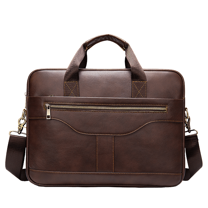 Graciosa Executive Genuine Leather Briefcase laptop Handbag Coffee up to 15.6'' Laptop