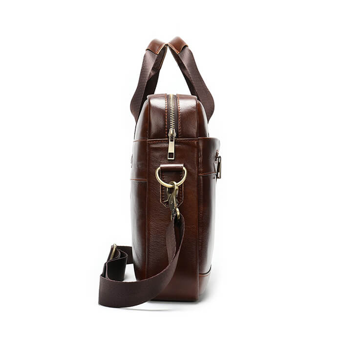 Graciosa Executive Genuine Leather Briefcase laptop Handbag Coffee up to 15.6'' Laptop